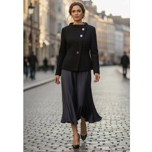 Armani Collezioni Virgin Wool Evening Jacket Size: M, 44 IT